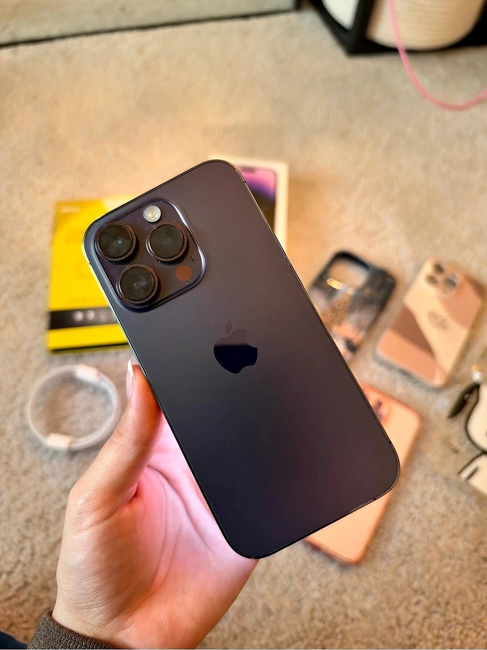 Apple iPhone 14 Pro Purple Unlocked Smartphone